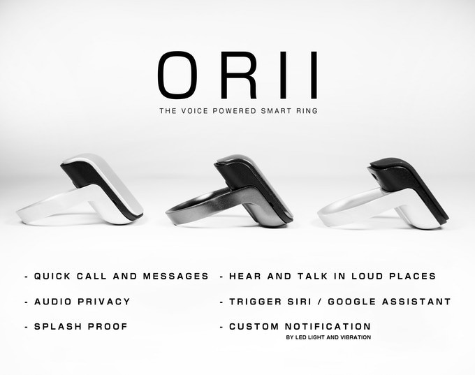ORII: Voice-powered Smart Ring Turns Your Finger Into a Smartphone